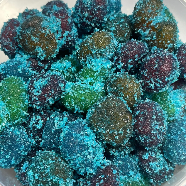 Sour Blue Raspberry Gushers 80g
