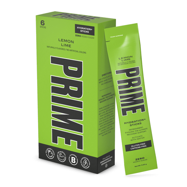 Prime Hydration Sticks Lemon Lime 6pk