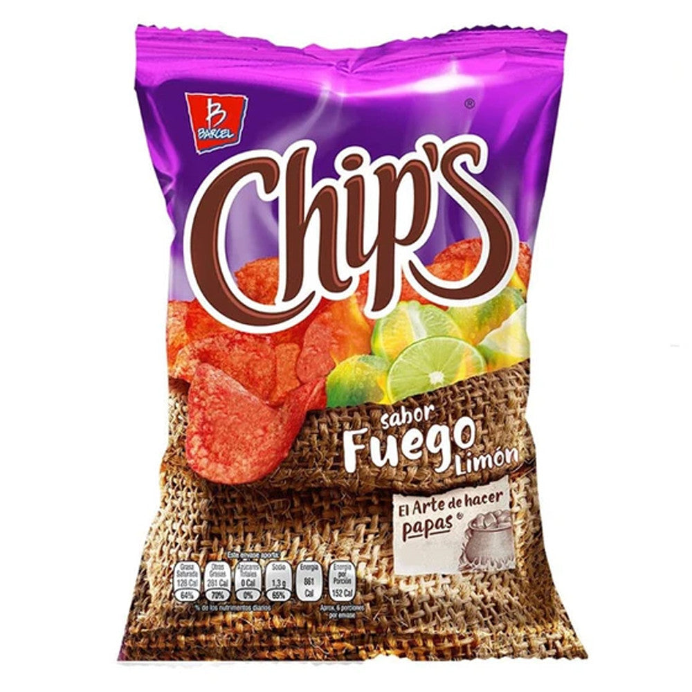 Chips Sabor Fuego Limon 56g